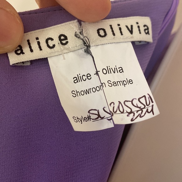 Alice + Olivia Full-length Lavender Prom Gown - showroom sample - OS/small - Picture 5 of 6